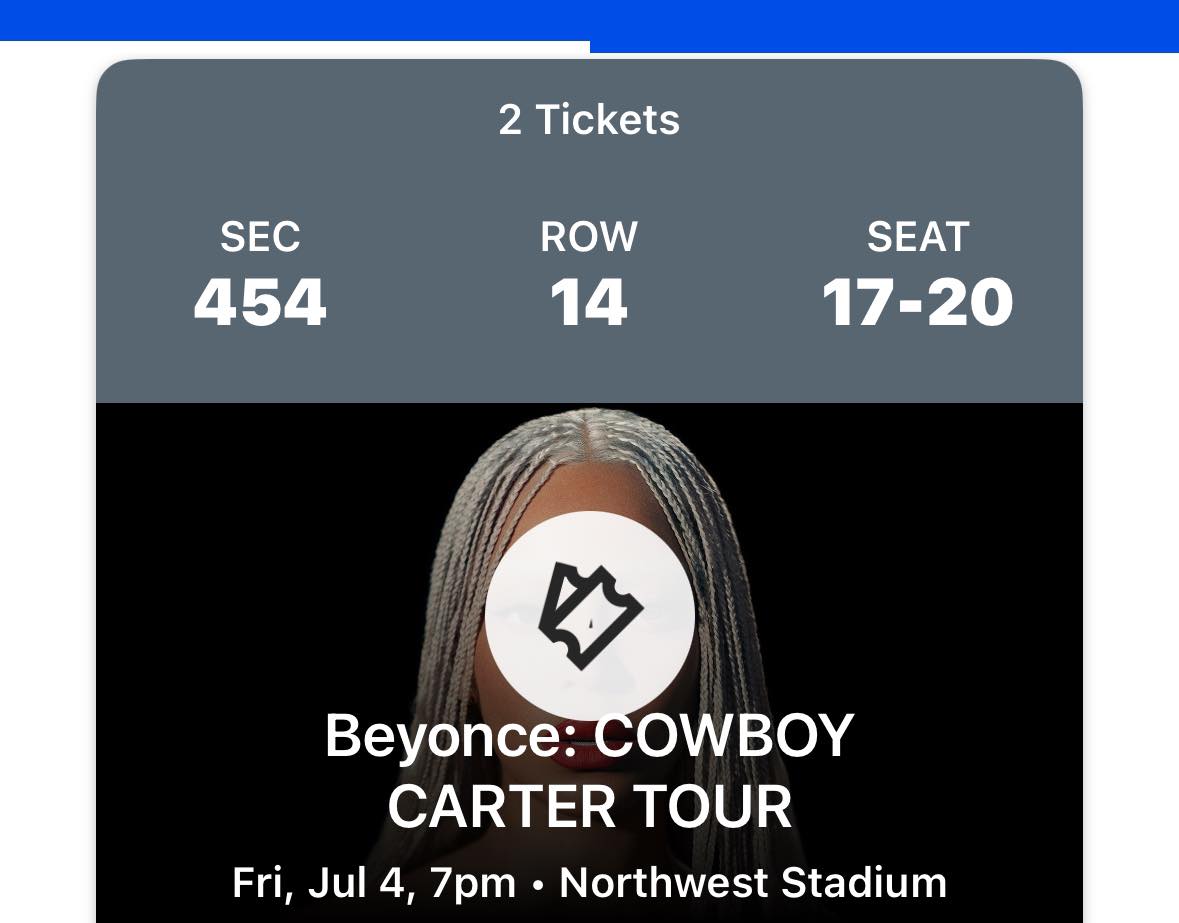 THIS IS HOW WE DO IT IN THE DMV | I have two Beyonce tickets left in ...