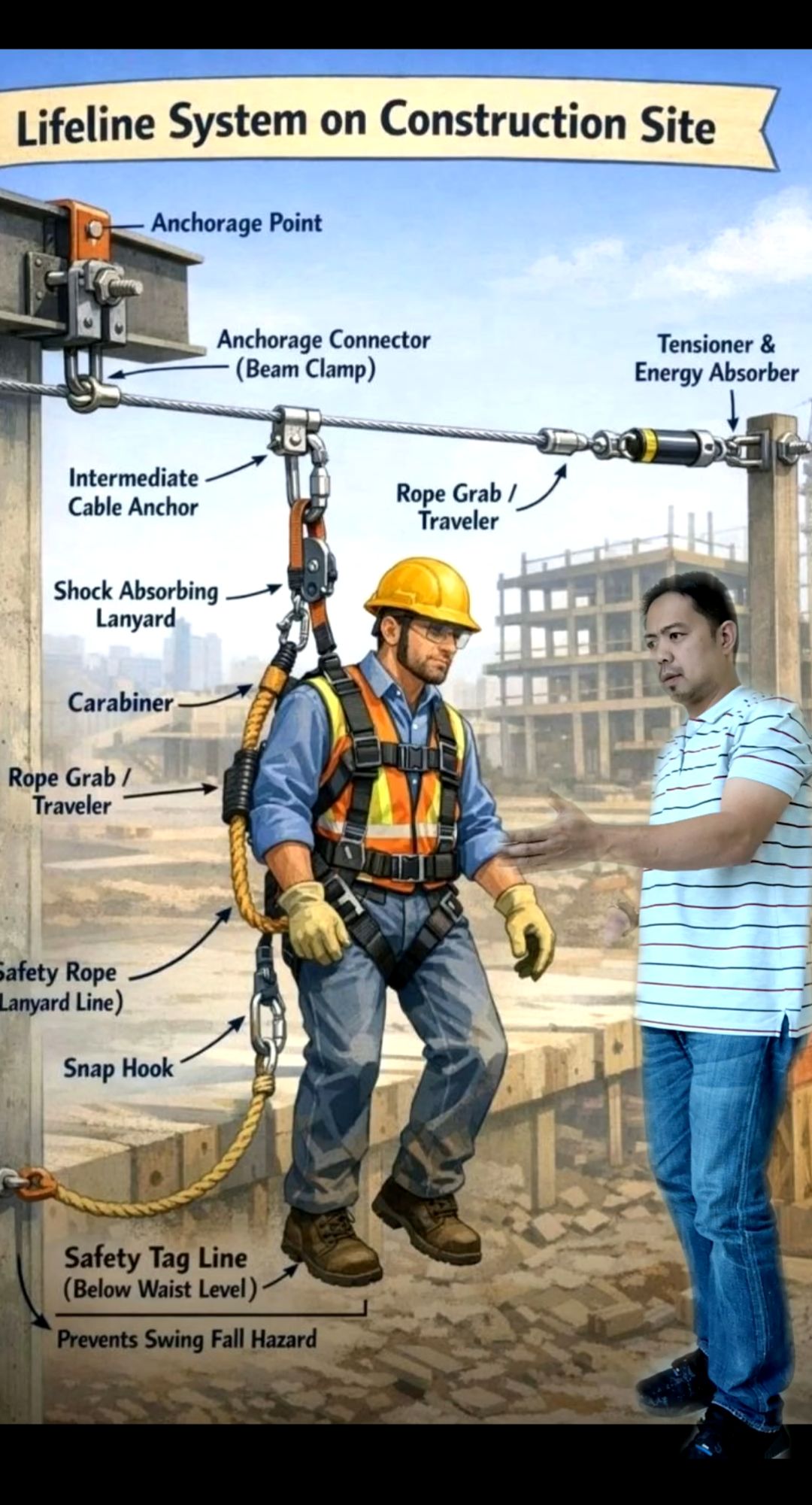 Hse Technical | Life Line System in Construction - Know Every Component ...