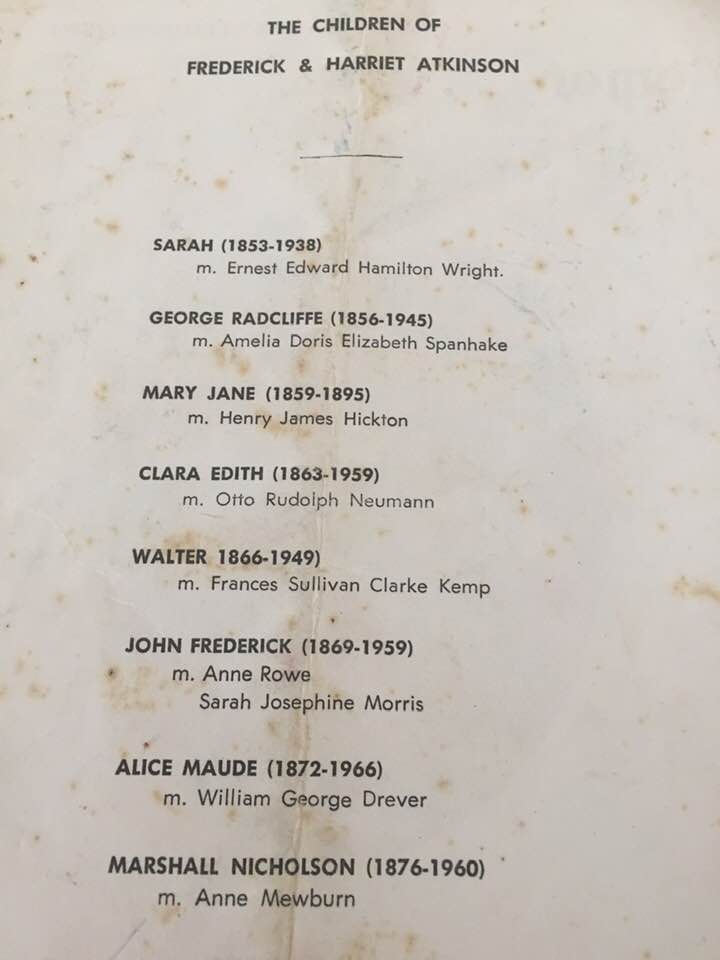 The beginning of the Atkinson Saga