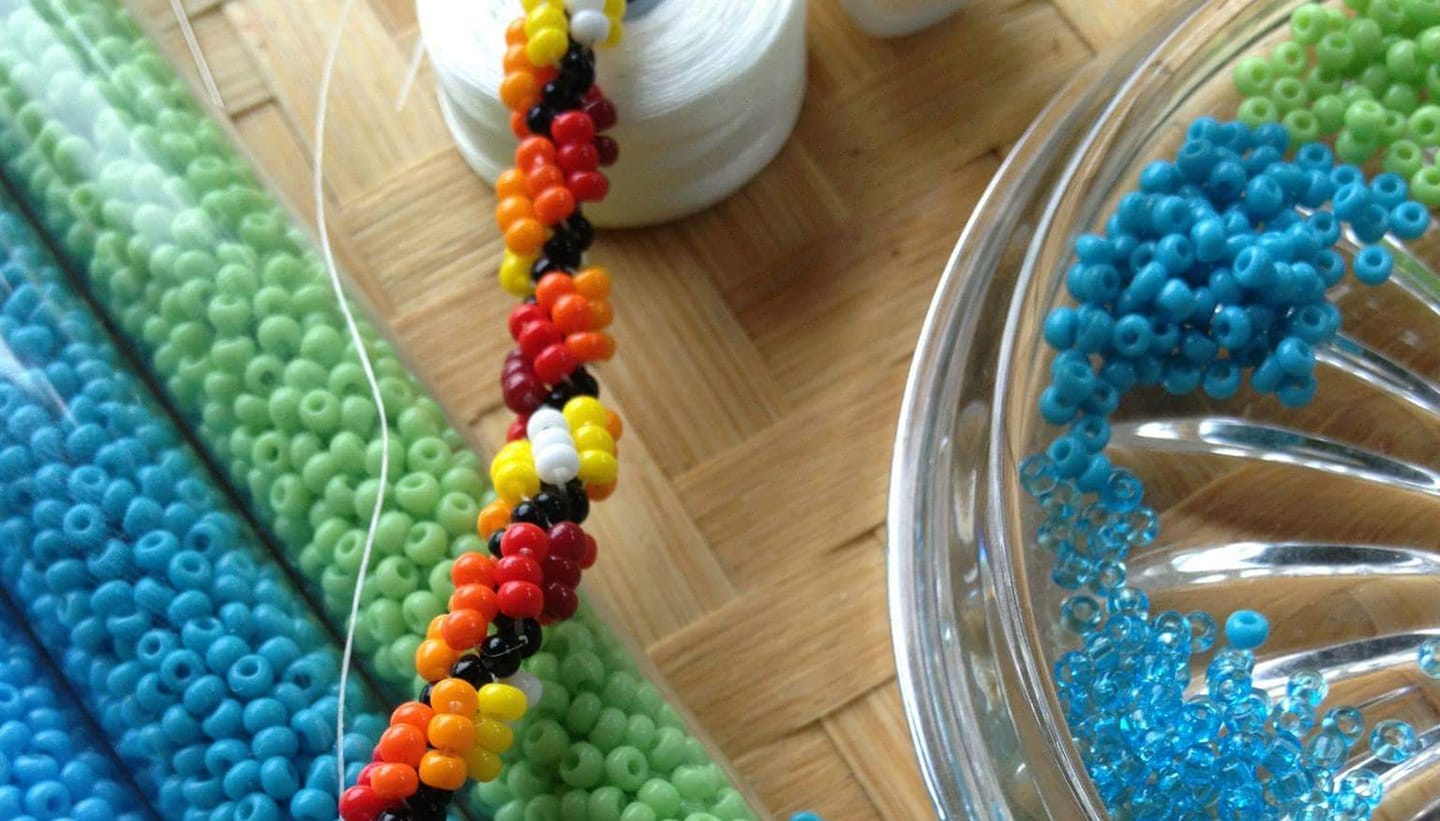 Native American Bead Worker... - Native American Bead Worker