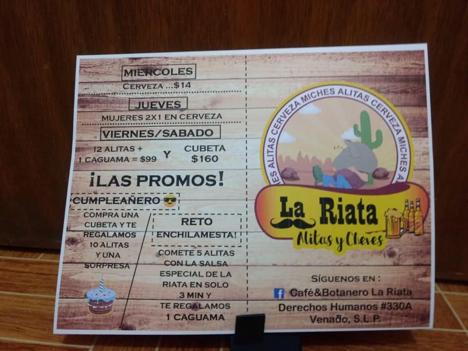 Te presentamos Nuestro nuevo... - Café&Botanero La Riata