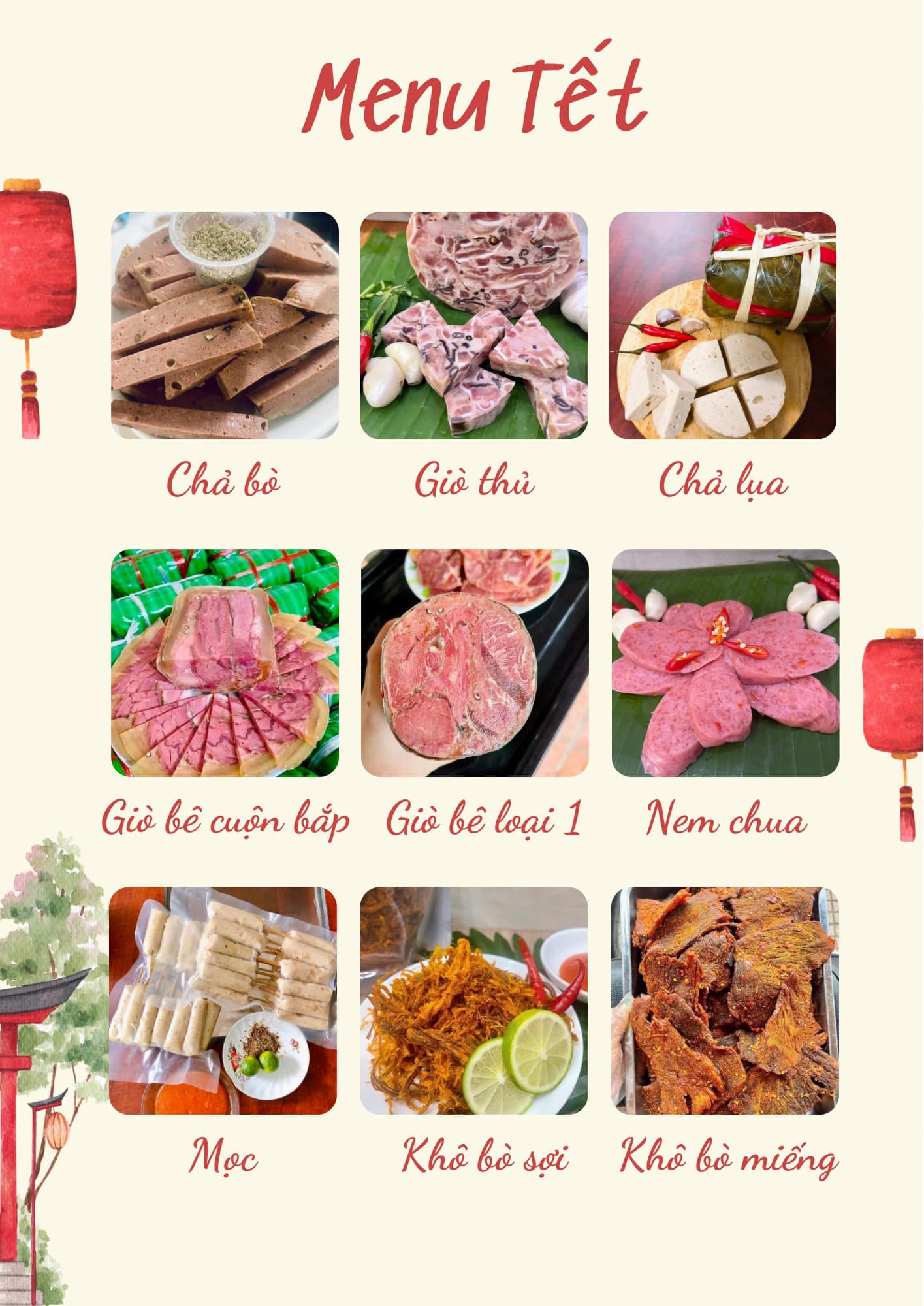 chợ Tân Phong ( Chợ Phúc Hải) | 1 chiếc menu chỉn chu gửi tới khách thương