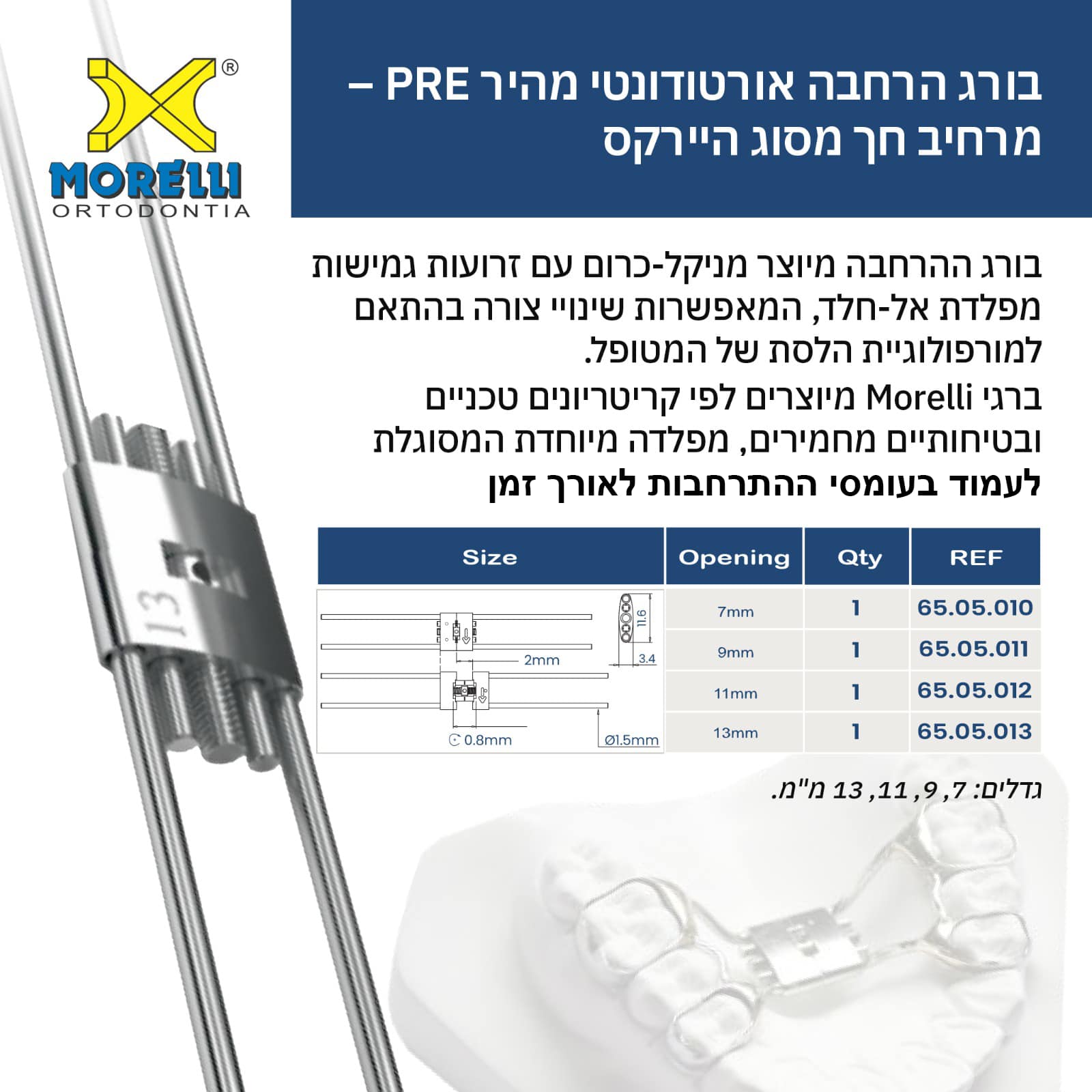 רפואה דנטלית בישראל | מרחיב חך מהיר HYRAX RPE מבית מורלי | Facebook