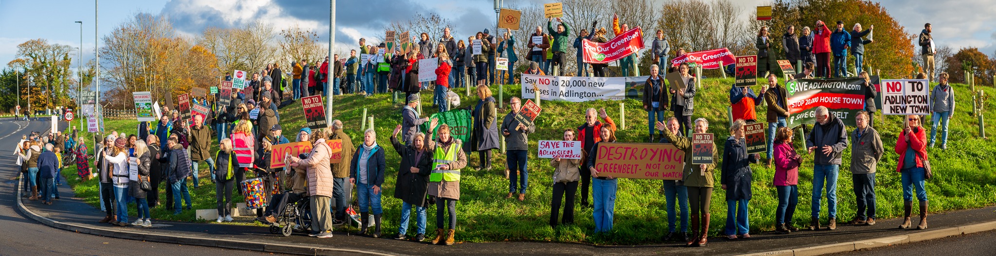 Stop Adlington New Town Protest