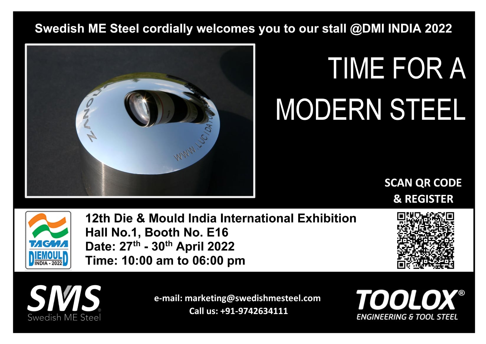 Swedish ME Steel - Die & Mould India Exhibition 2022 is now open! Visit ...