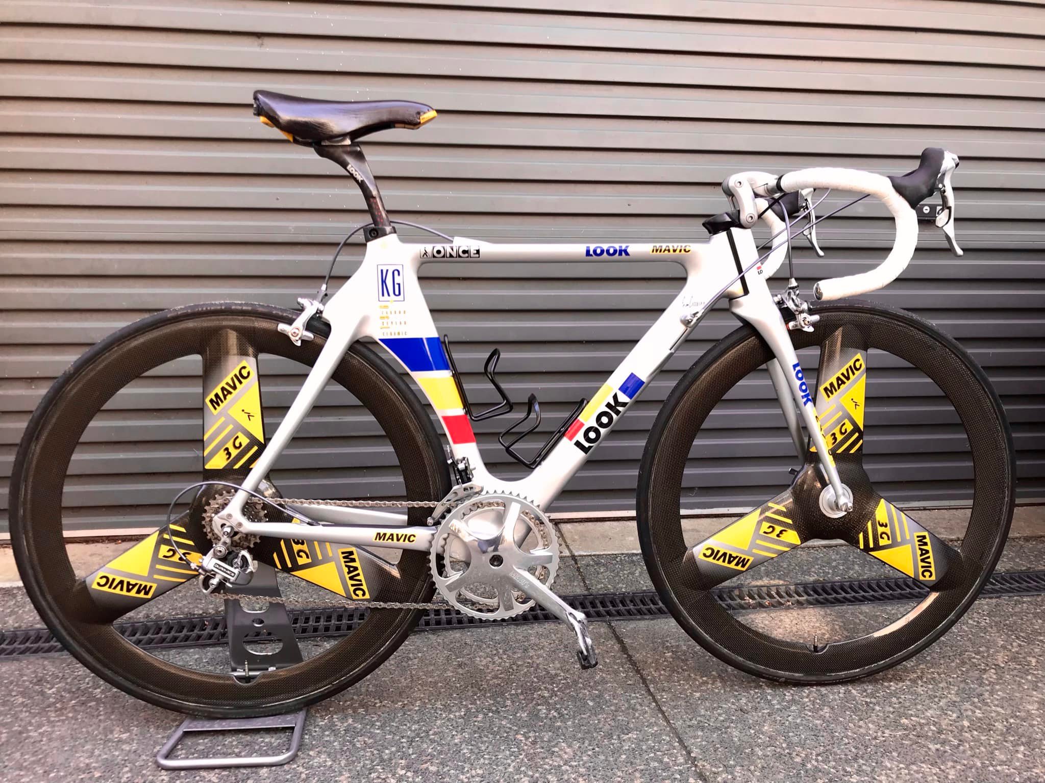 LOOK KG196 ONCE 94 with a mix of Shimano and Mavic