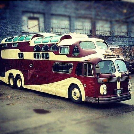 This is a custom built Motor home The base is a 1955 GMC Greyhound