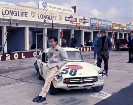 エブロ S800Racing 1967 Nurburgring 500km生沢徹 生沢徹 : ホンダの藤沢武夫専務に世話してもらいヨーロッパへ送って