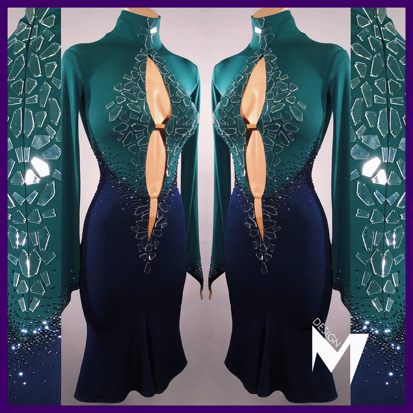 Michael - Exclusively Designed Couture Latin Dress for Helen Chen