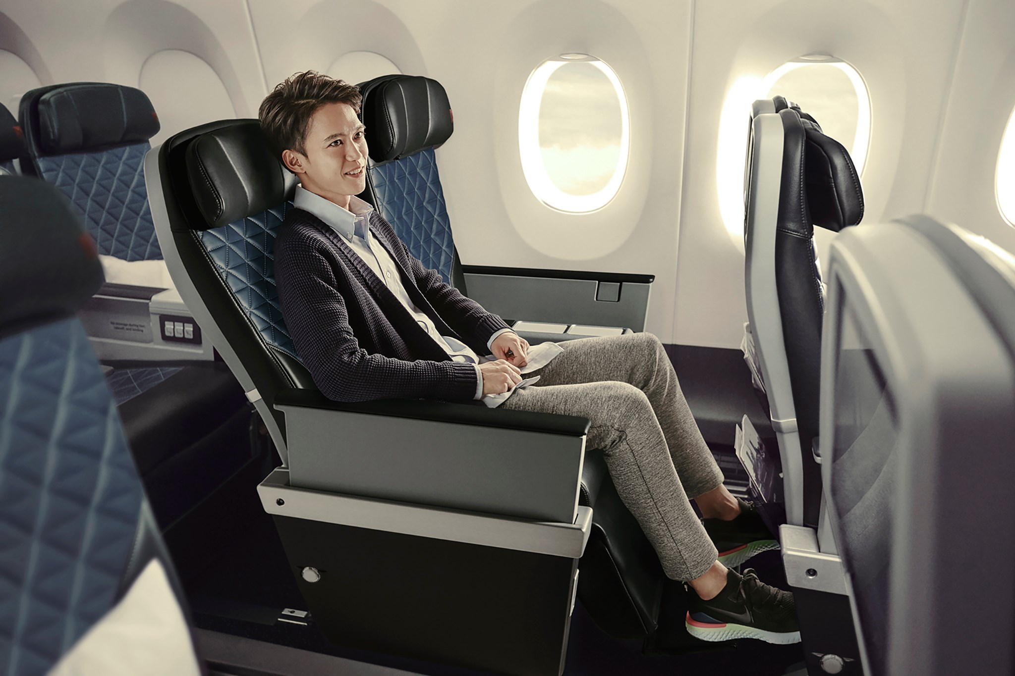Delta - デルタ航空の「デルタ・プレミアムセレクト」は広々とした 