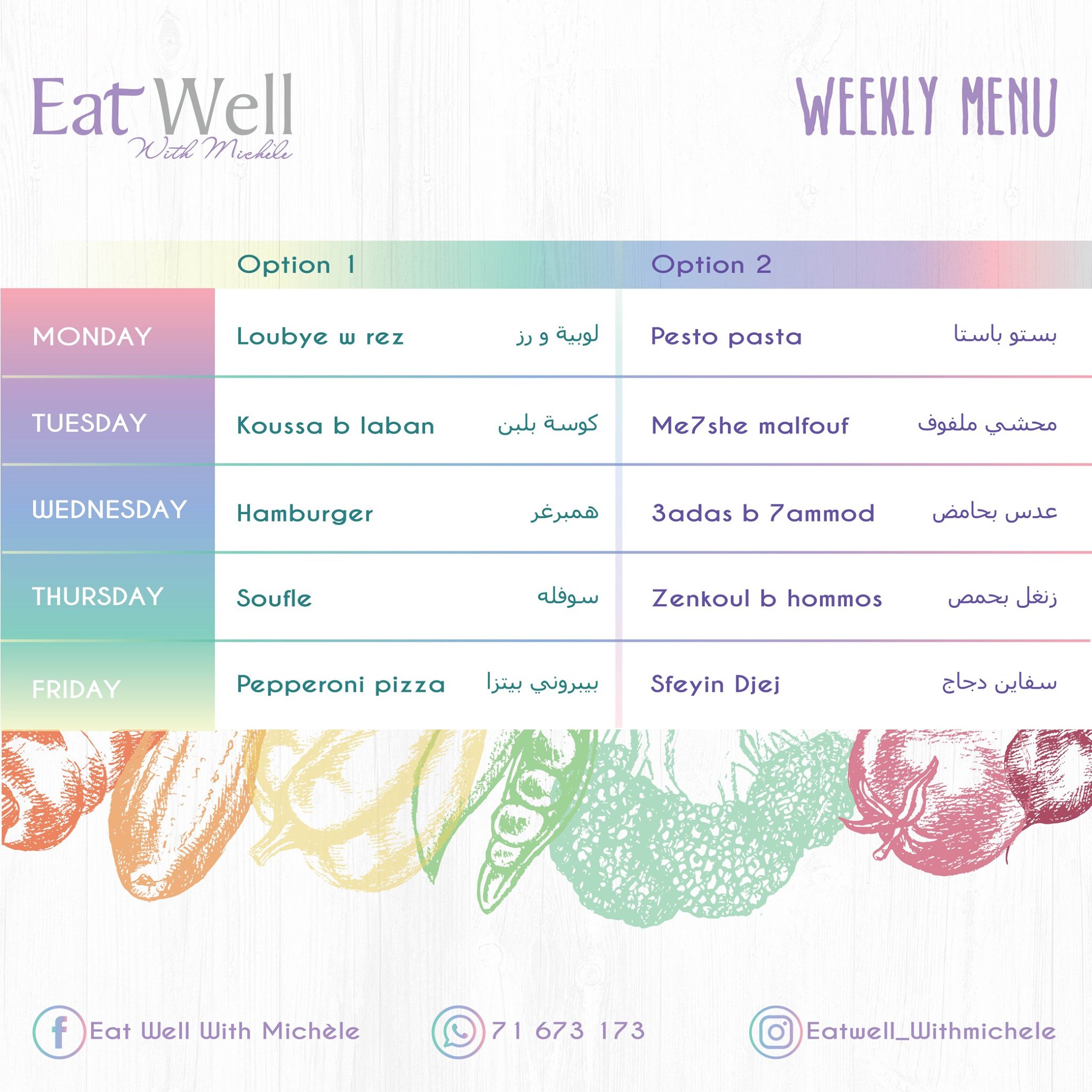 Here's our weekly menu! 🍽 You can... - Eat Well With Michèle