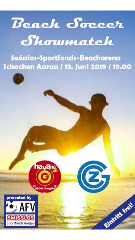 GC Beach Soccer - Showmatch GC Beach vs. Havana Shots Aargau Das Herren ...