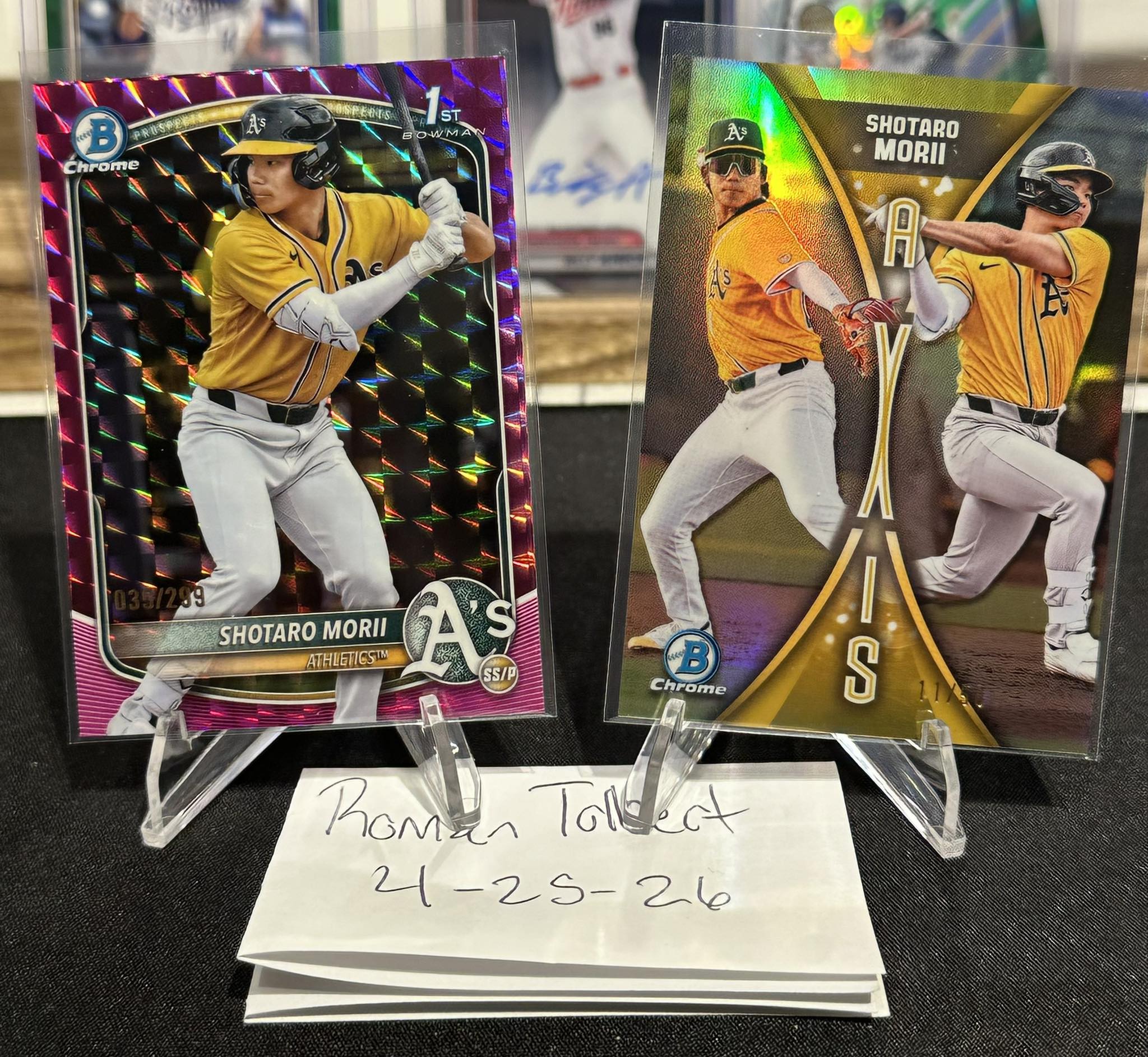 2025 Bowman Chrome Shotaro Morii TRUE ORANGE /25 Auto **$3,100 OBO 