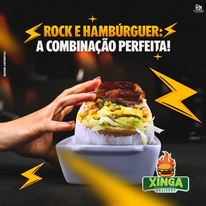 Xinga - 🎸🍔 Quem disse que não dá para curtir um bom rock enquanto ...