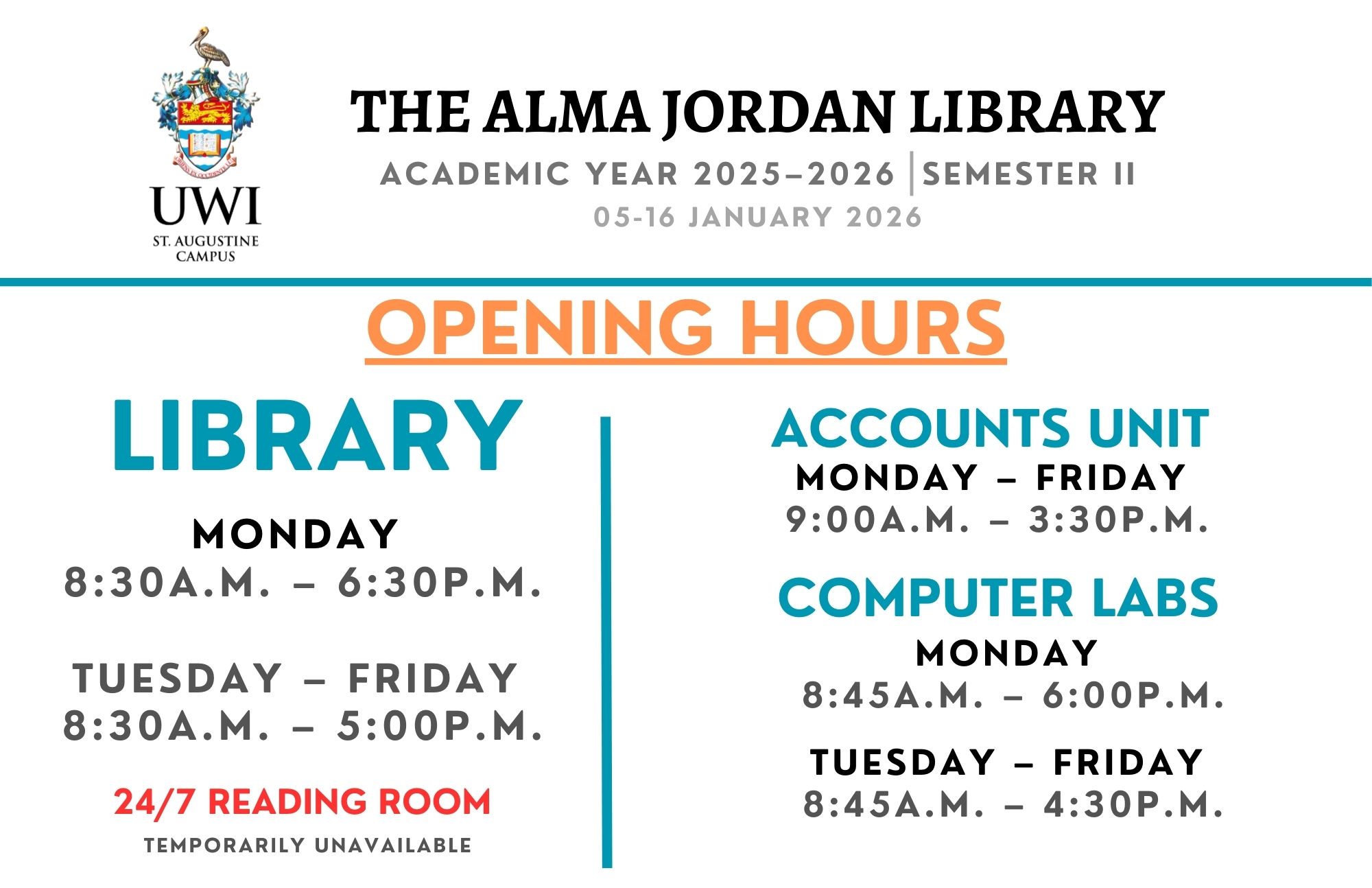 The Alma Jordan Library at the UWI St. Augustine | Facebook