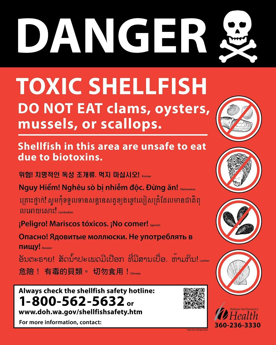 Warning - Paralytic Shellfish Poison (PSP) has been detected at ...