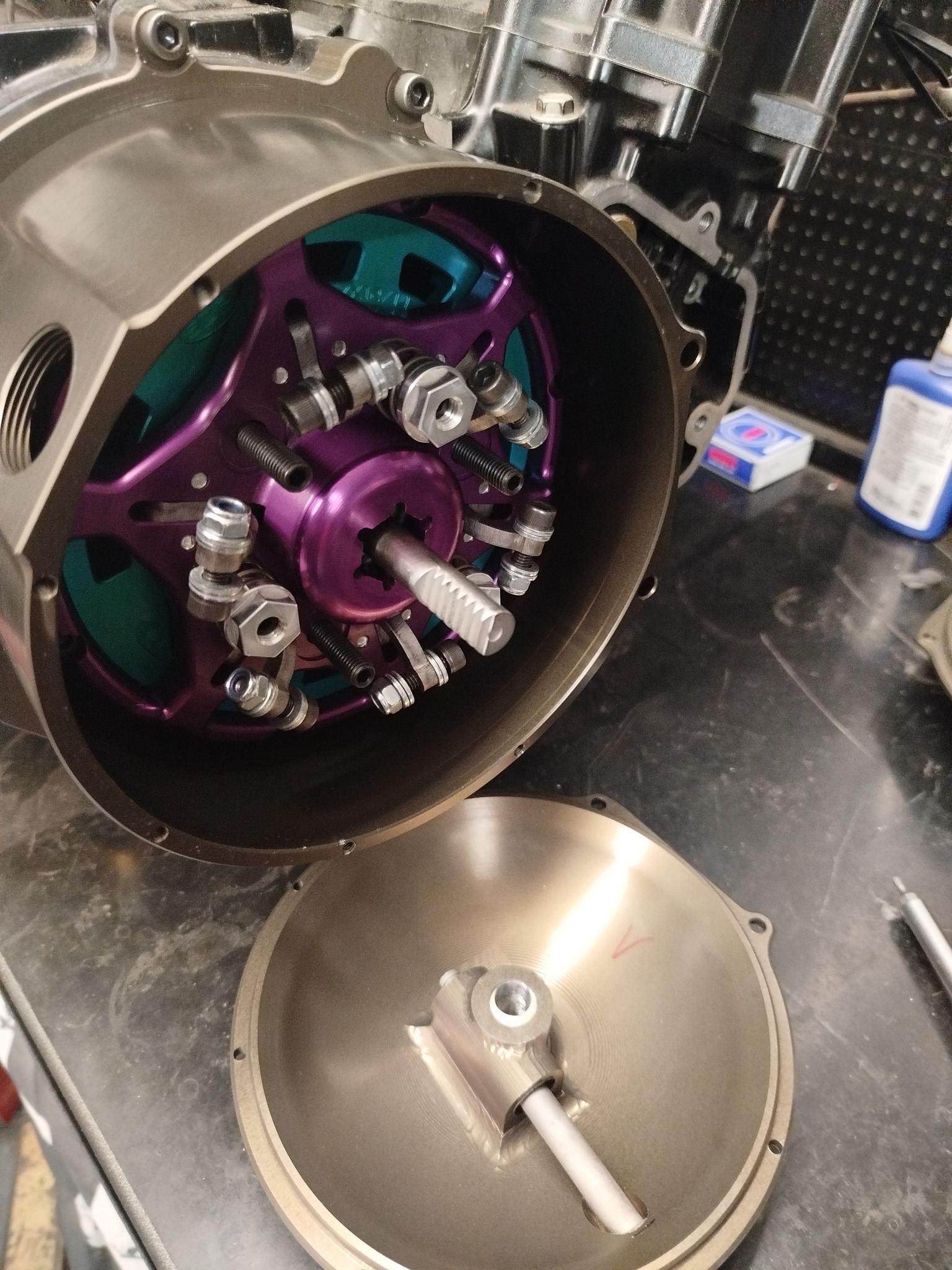 KAWA ZX12R SDR QUICK ACCESS CLUTCH COVER with adjustment