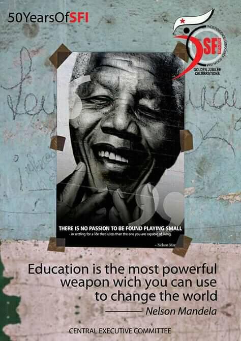 SFI Remember Nelson Mandela on... - SAVE HPU SAVE Education