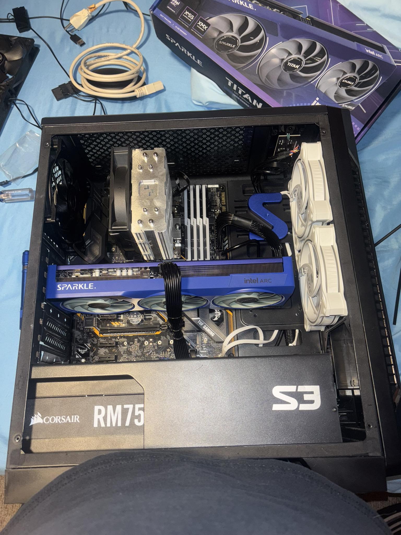 Upgrading Intel Arc B580 Sparkle Titan PC build