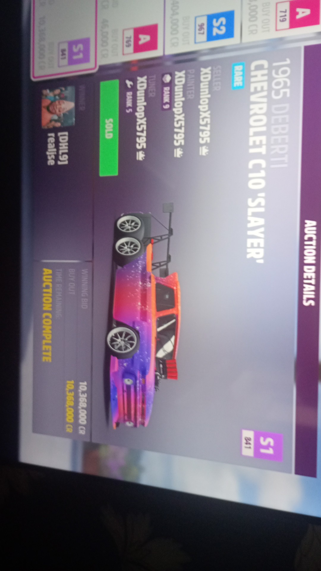 Just another car that sells for max 10.361000C0 S41 S1 .000CR CR