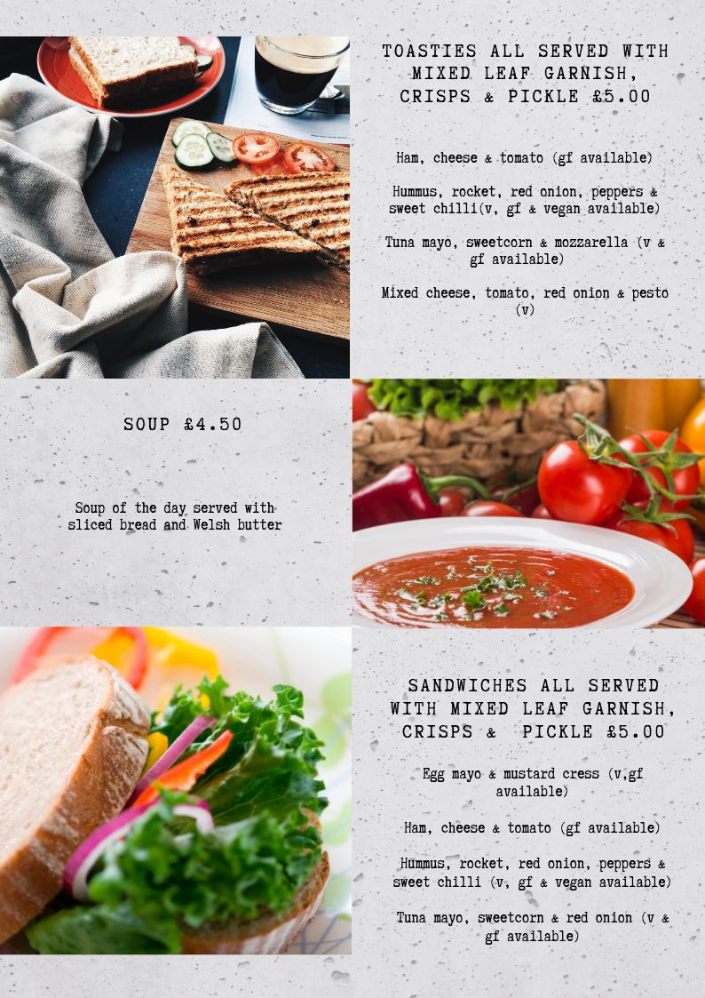 Here's the menu for the new Cafe at... - Craft Renaissance | Facebook