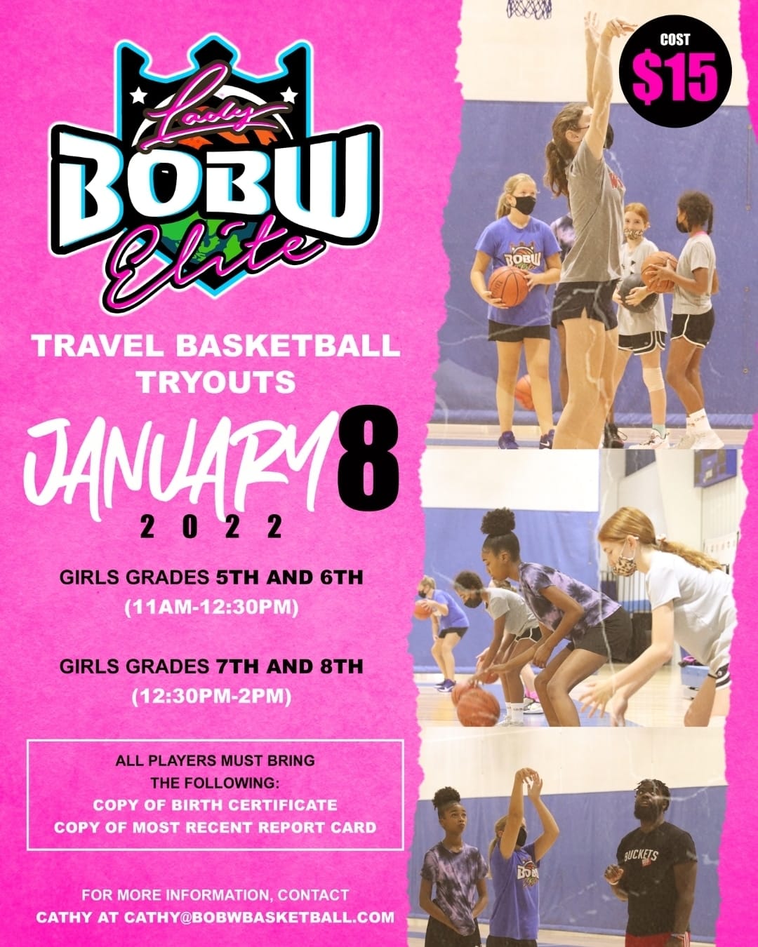 BOBW - LADY BOBW ELITE Spring/ Summer Tryouts Girls in Grades: 5th, 6th ...