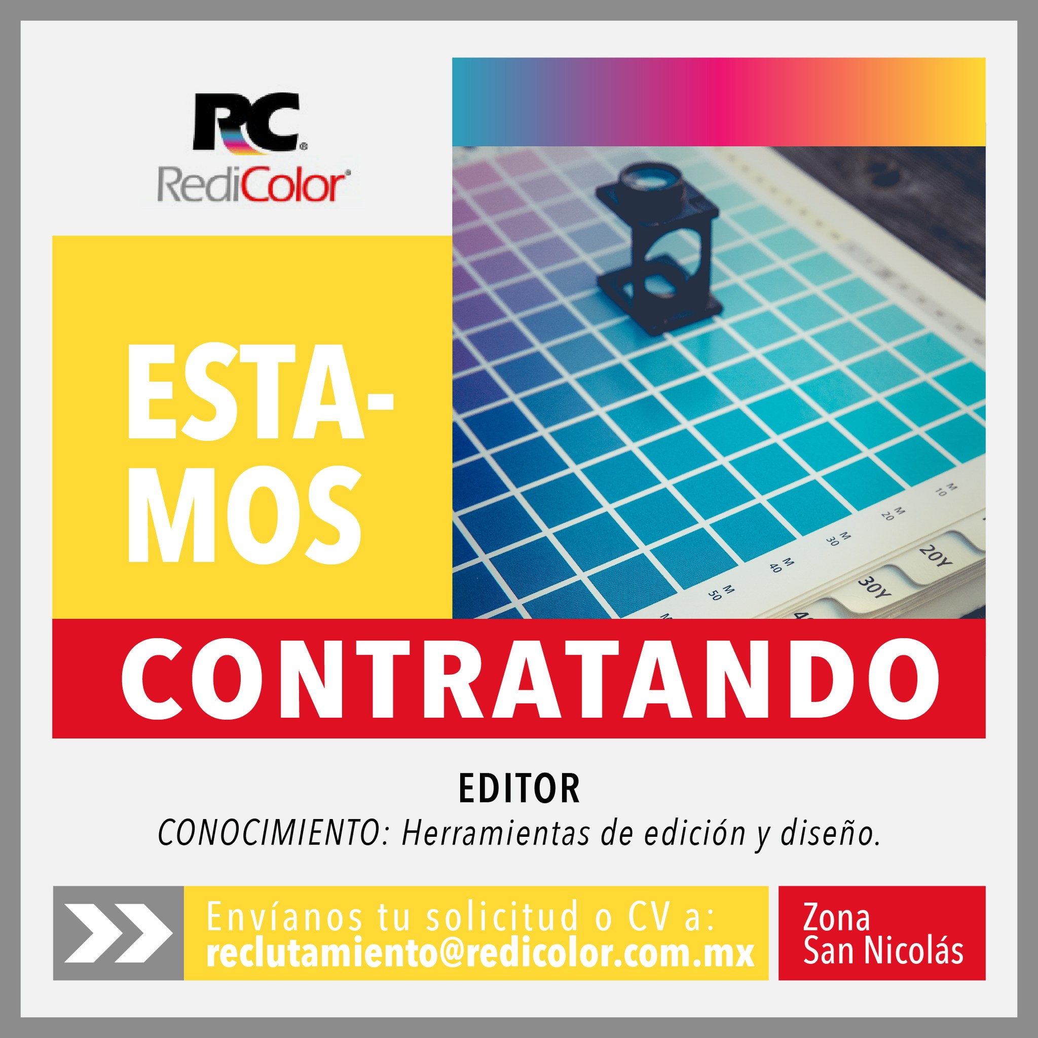 ¿Buscas trabajo y te apasiona... - Reclutamiento Redi Color