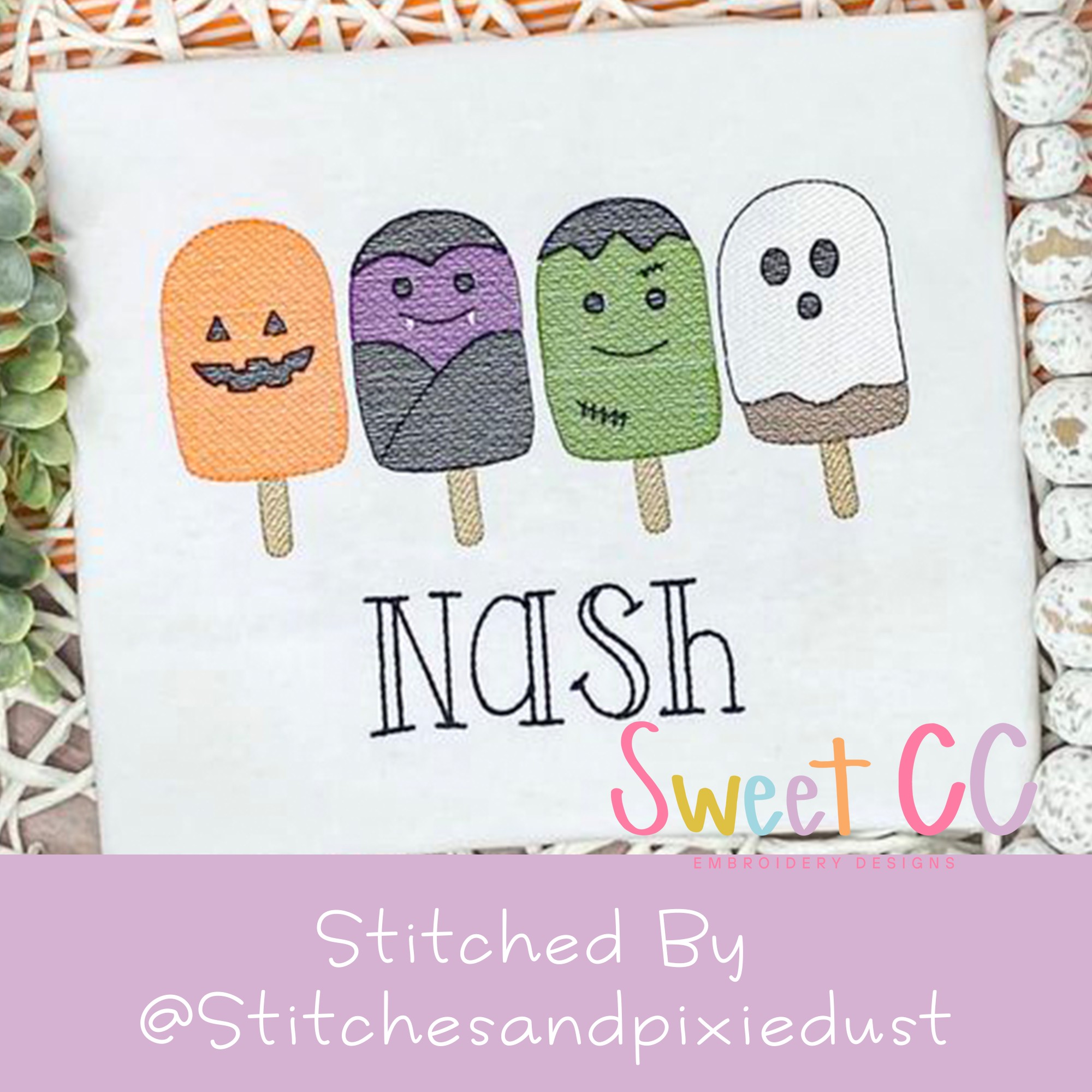Sweet CC Embroidery Designs | Destin FL