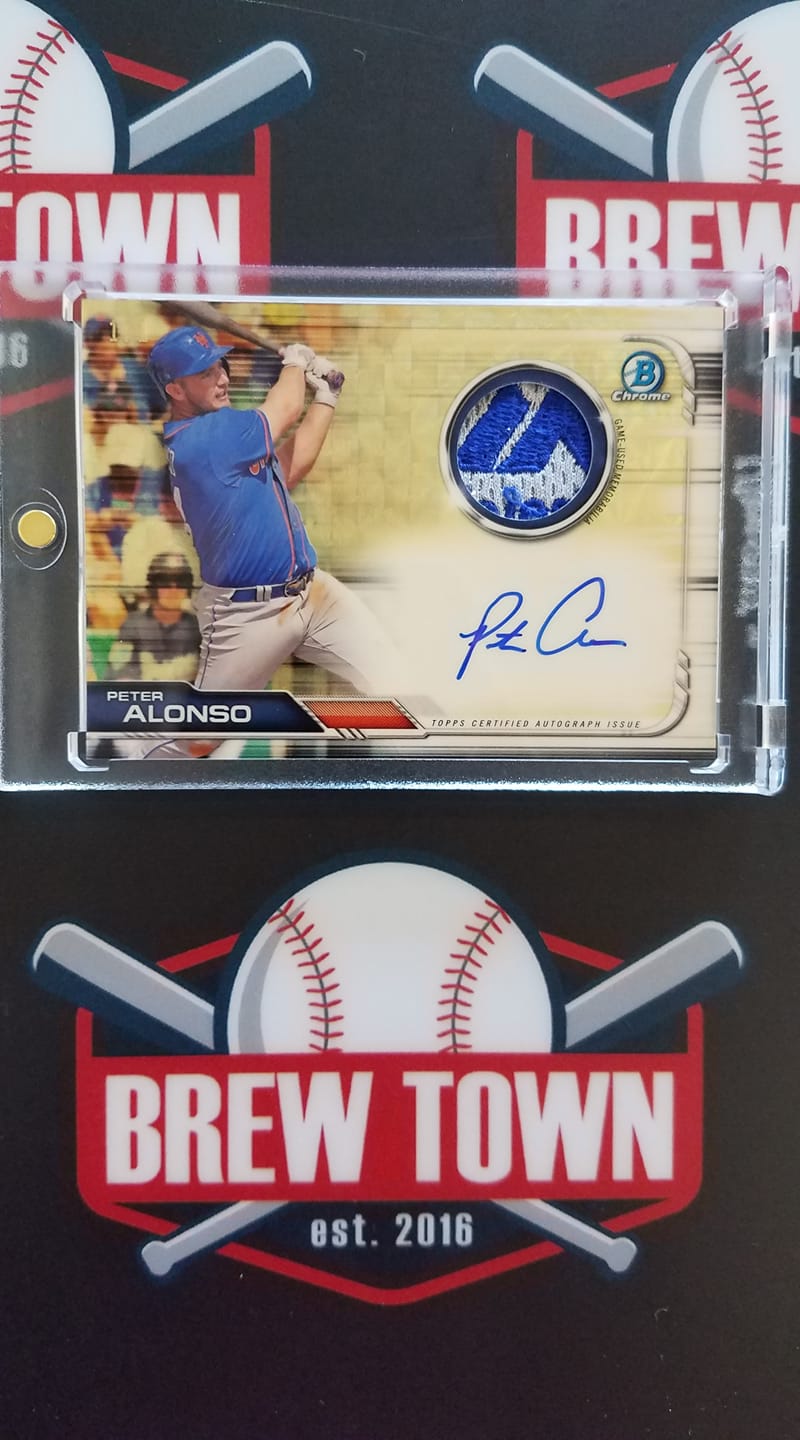 HUGE logo patch inside this Pete Alonso 1/1 🔥
