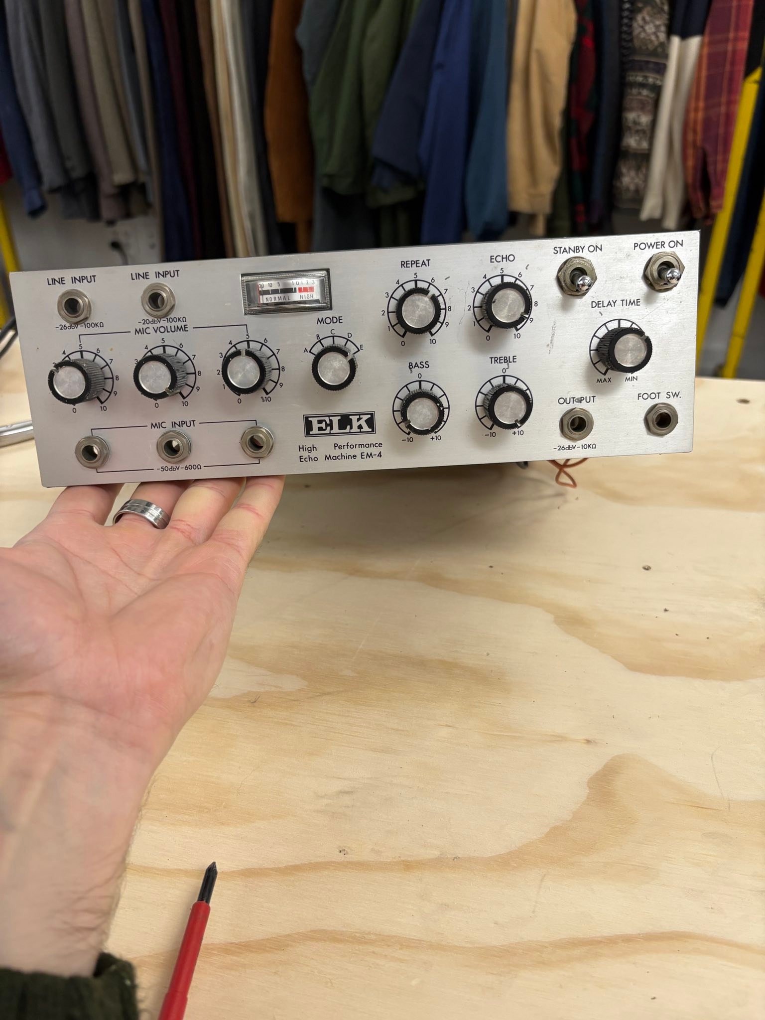 Restoring a vintage 70s elk em4 echo machine?