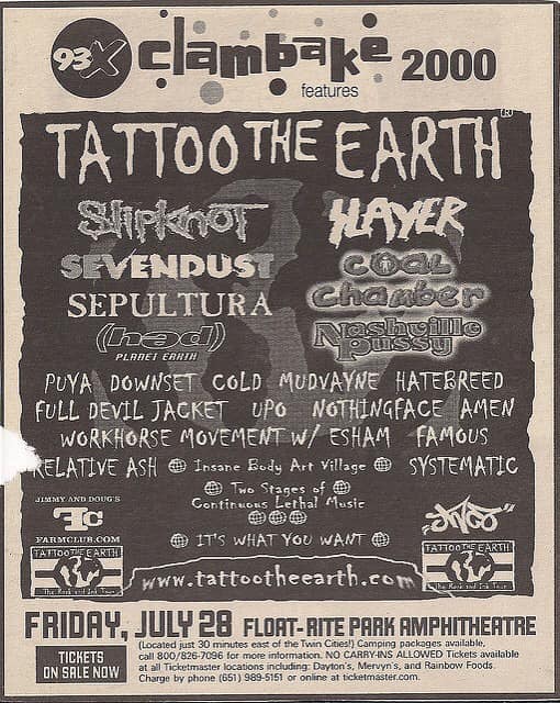 Who attended Tattoo the Earth 2000?