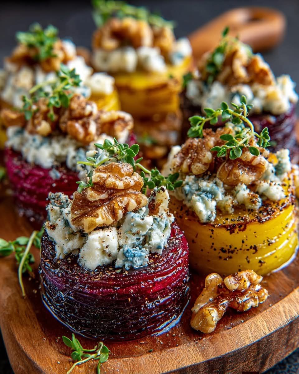 Hey Bobby Flay Roasted beets are great, drizzle with blue cheese dressing
