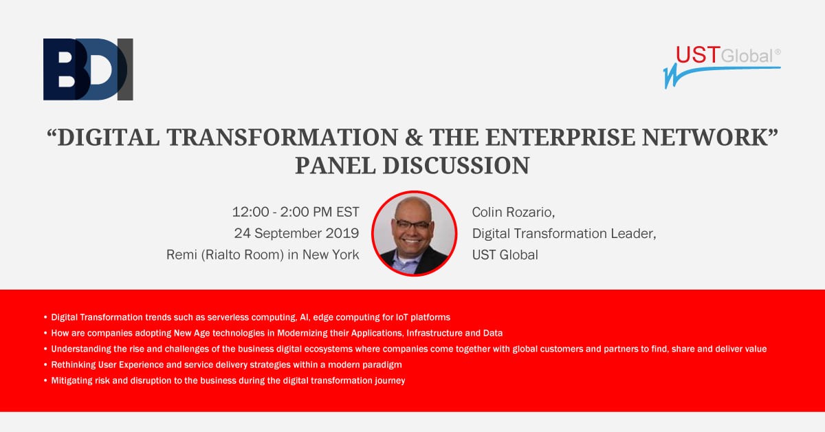 UST - Meet Colin Rozario, Digital Transformation Leader, UST Global at ...