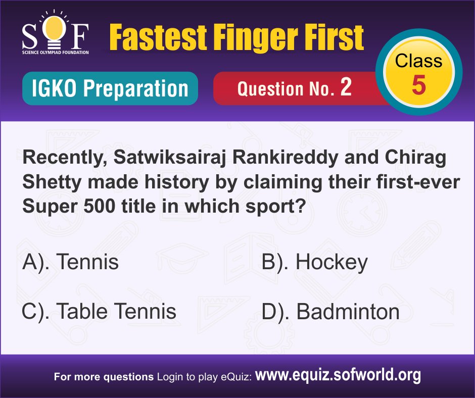 Science Olympiad Foundation - IGKO Preparation –Facebook Fastest Finger ...