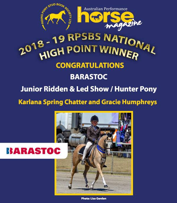 Riding Pony Stud Book Society Ltd - Congratulations to Gracie Humphreys ...