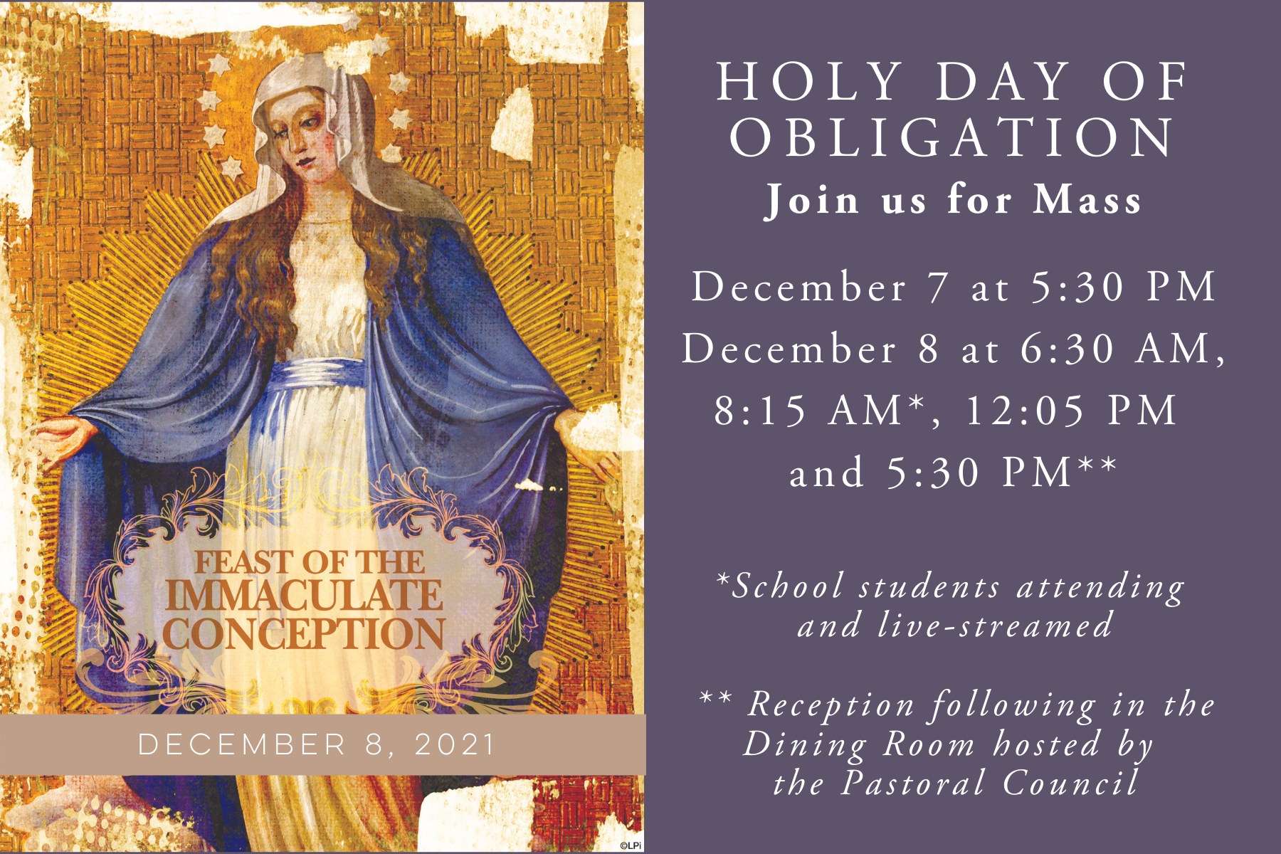 St. - On December 8th, we honor Mary, our Mother. The Solemnity of the ...