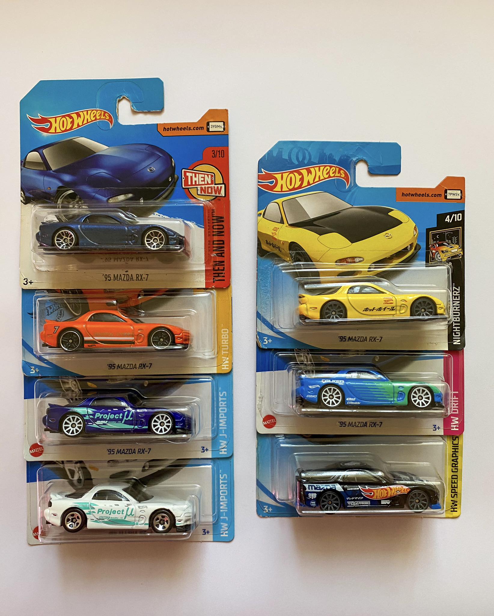 Hot Wheels collectors review 1993 Mazda RX-7 R1 Twin Turbo