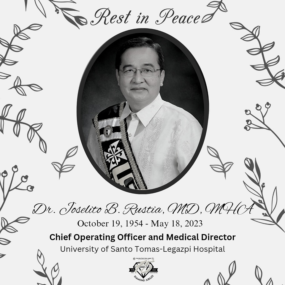 University - Our offering of prayers for the demise of Dr. Joselito B ...