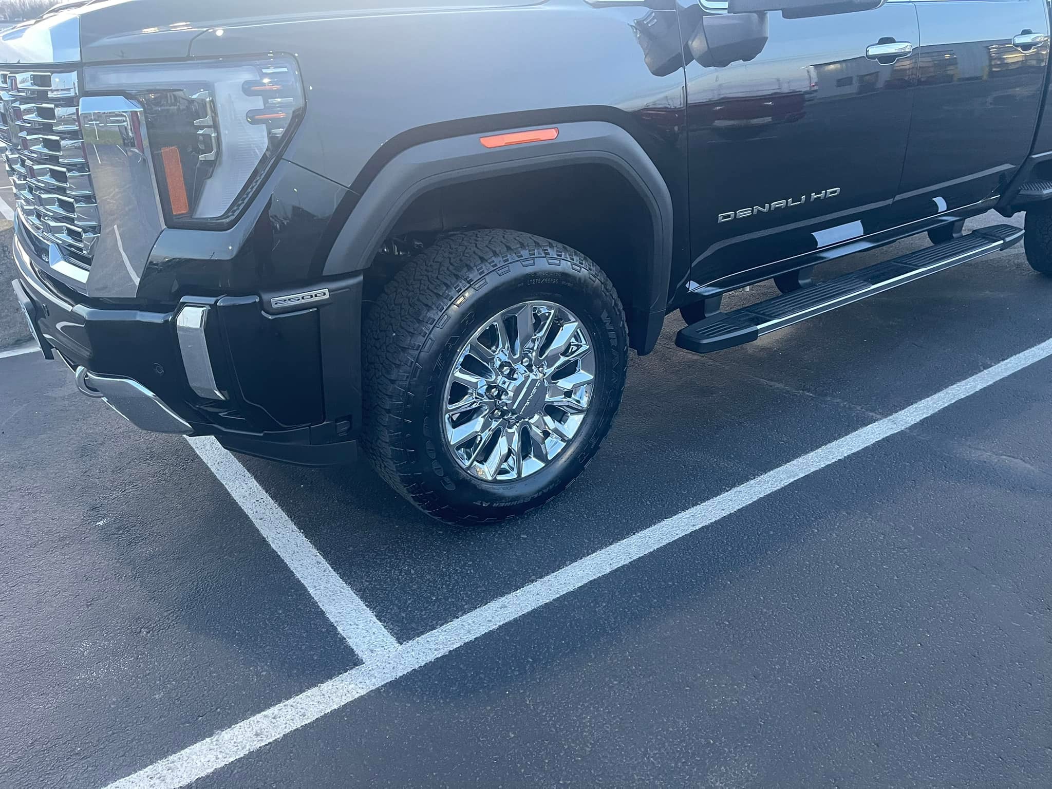 Ugly wheels off nice shiny chrome wheels on yippee. You cant beat