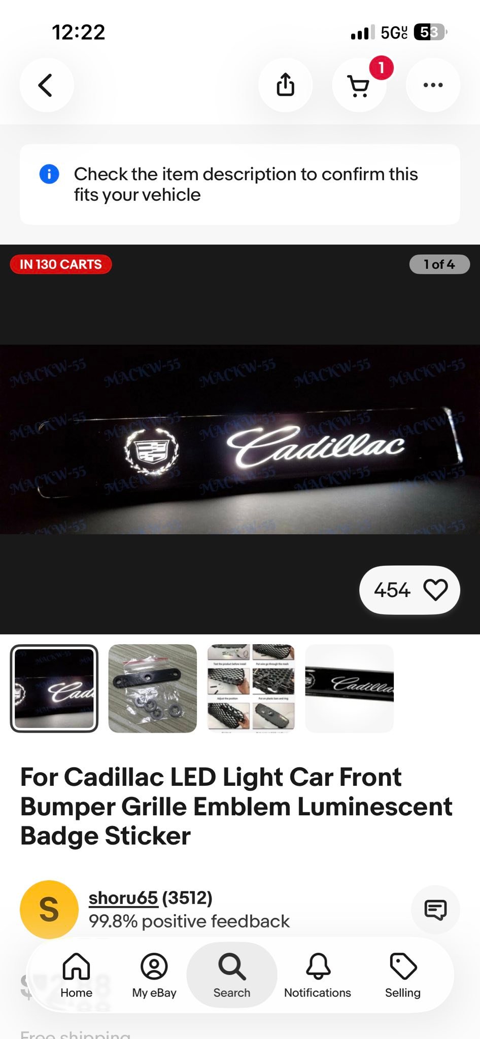 OEM NEW Front Bumper Grille Emblem Badge 2016 India