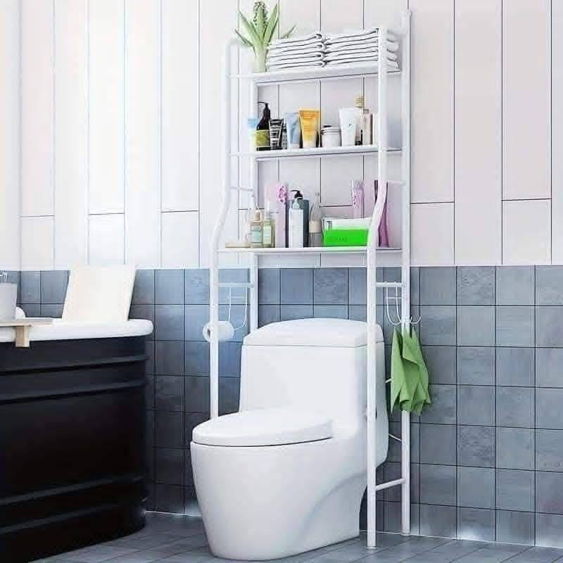 Toallero Independiente De 40 Pulgadas – 3 Niveles Con Cesta Y Escalera Para Toallas Grandes, Ideal Para Baño, Lavandería Y Piscina