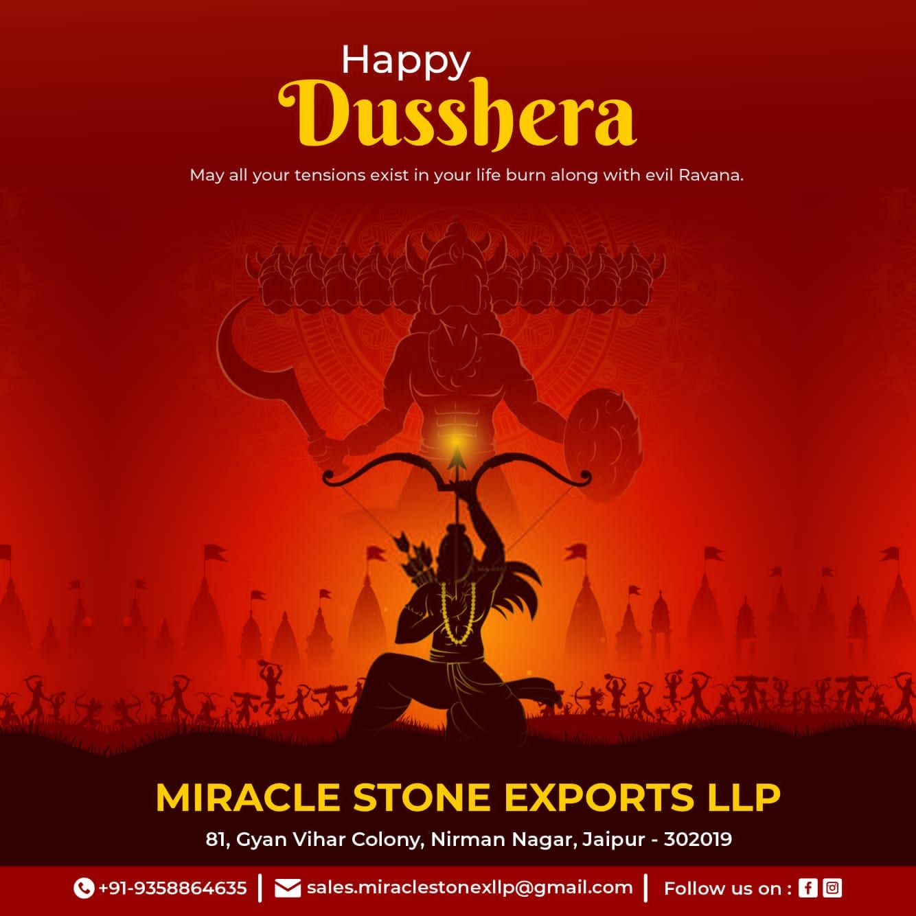 Miracle Stone - May this Dussehra dispel gloom and misery...