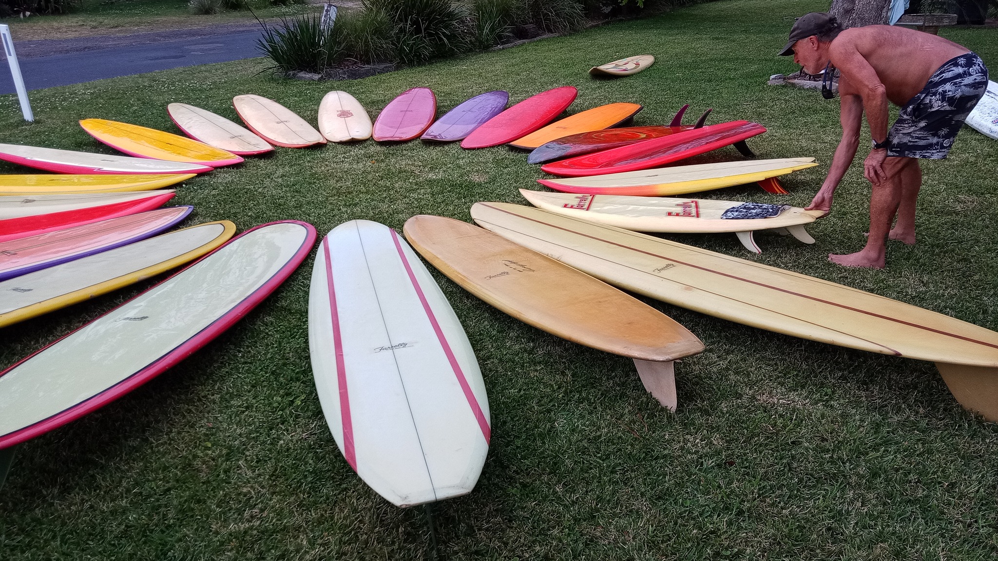 Rare Farrelly surfboard from 1965