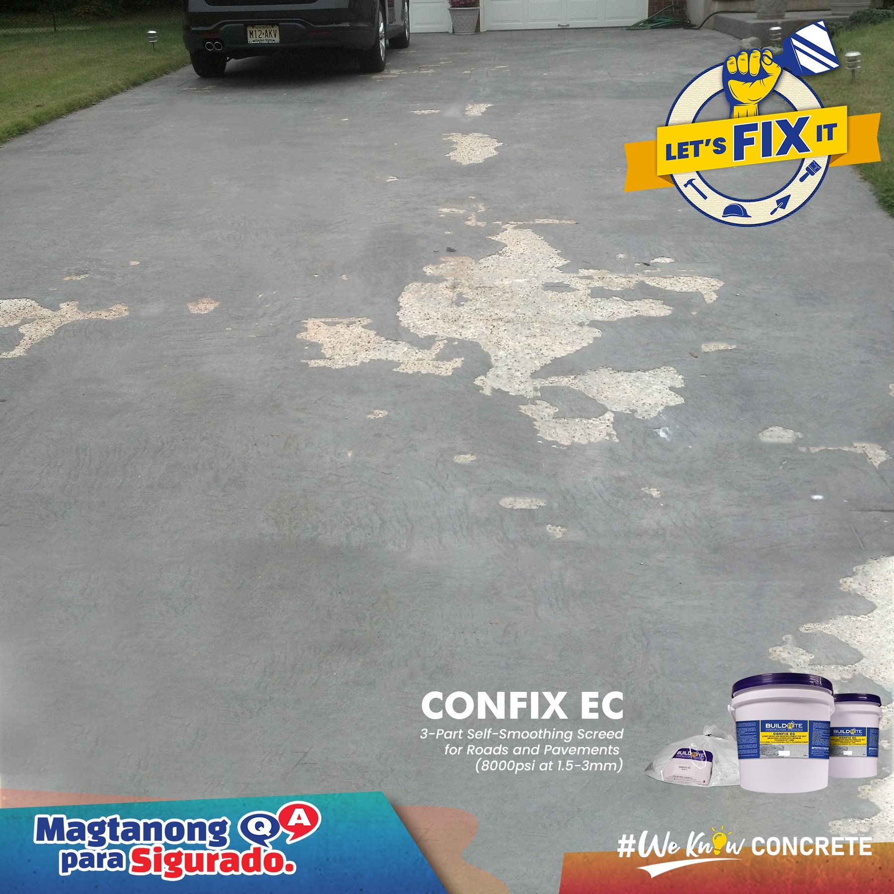 Buildrite Construction Chemicals - Concrete scaling on pavements? LET'S ...