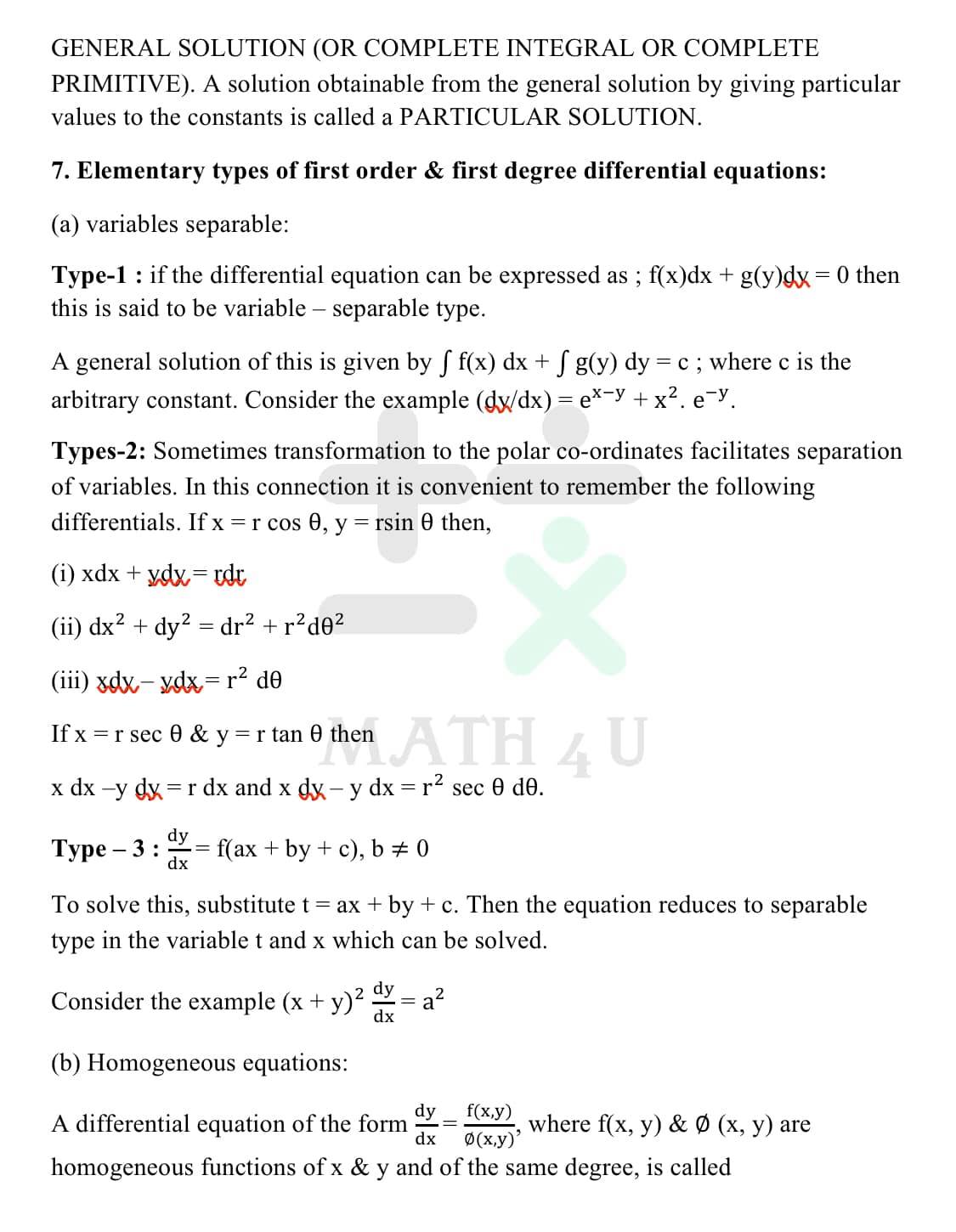 MATH 4 U - QRS - QUICK REVISION SERIES JEE MAINS...