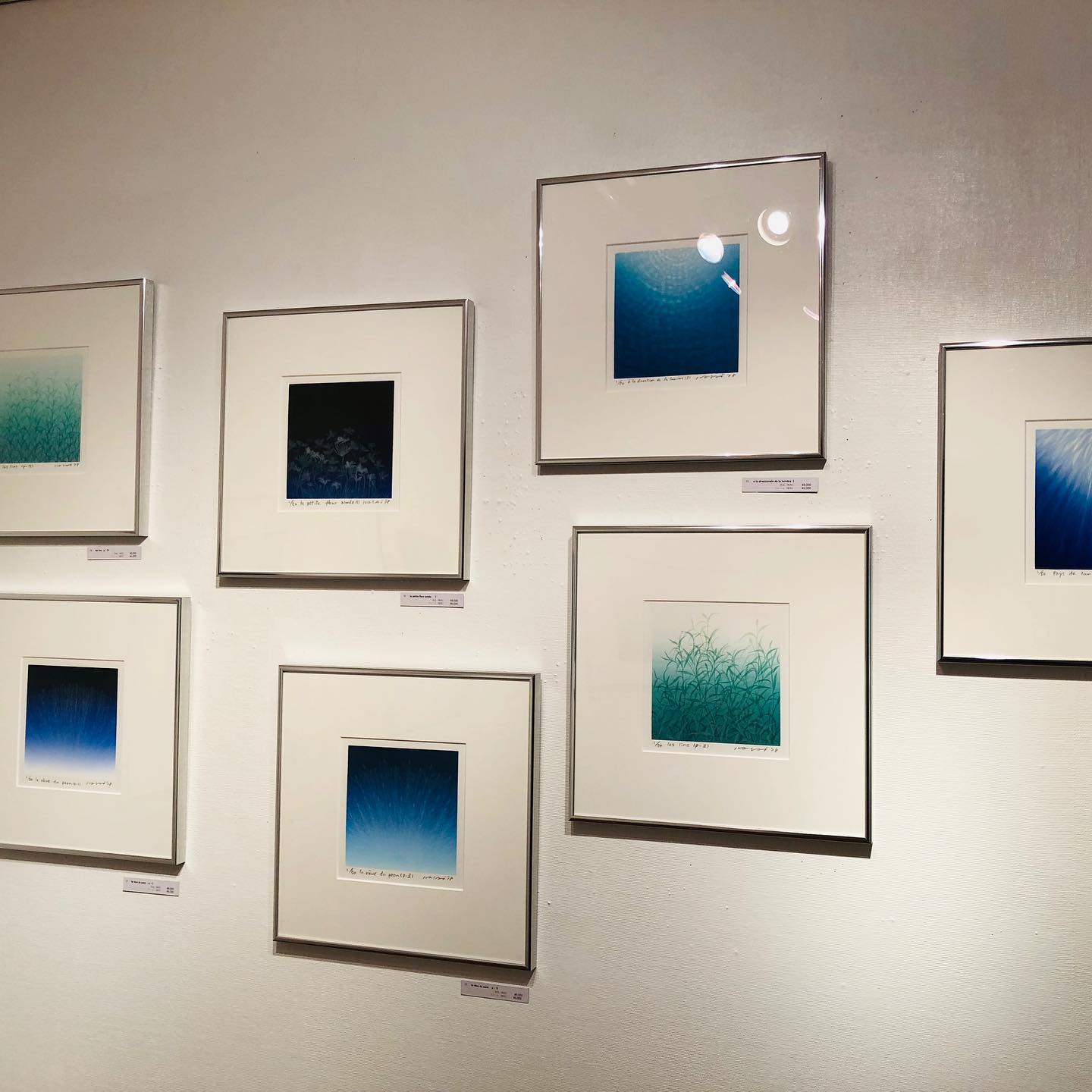 笠井正博展 2019.7.22〜8.3 養清堂画廊2階 シルクスクリーン、ガラス絵