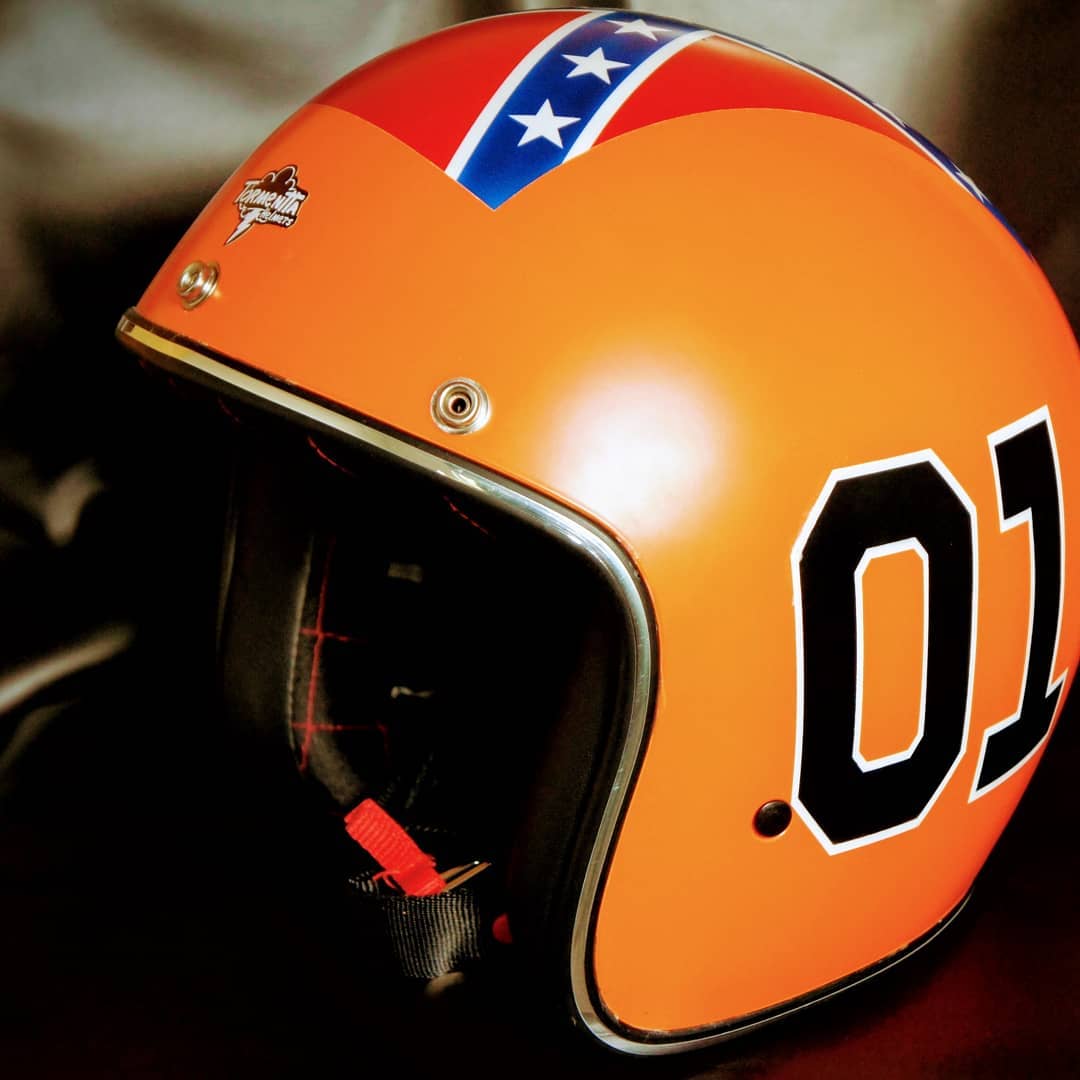 general lee motorcycle helmet Troy Designs GP Motorcycle Helmet Jet Airoh Custom