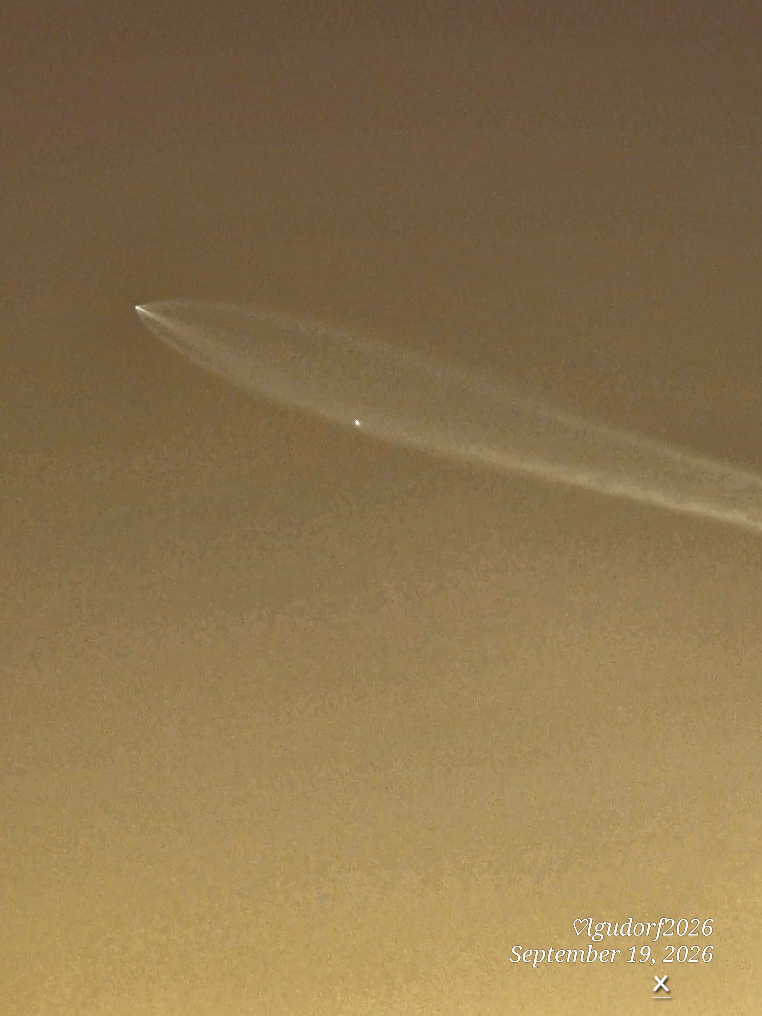 Space X tonight seen from Buckeye