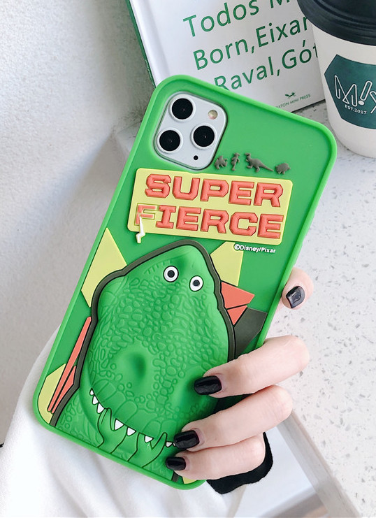 Case Villa - 🦖🌼 เคสซิลิโคนไดโนเสาสำหรับ iPhone 11 series...