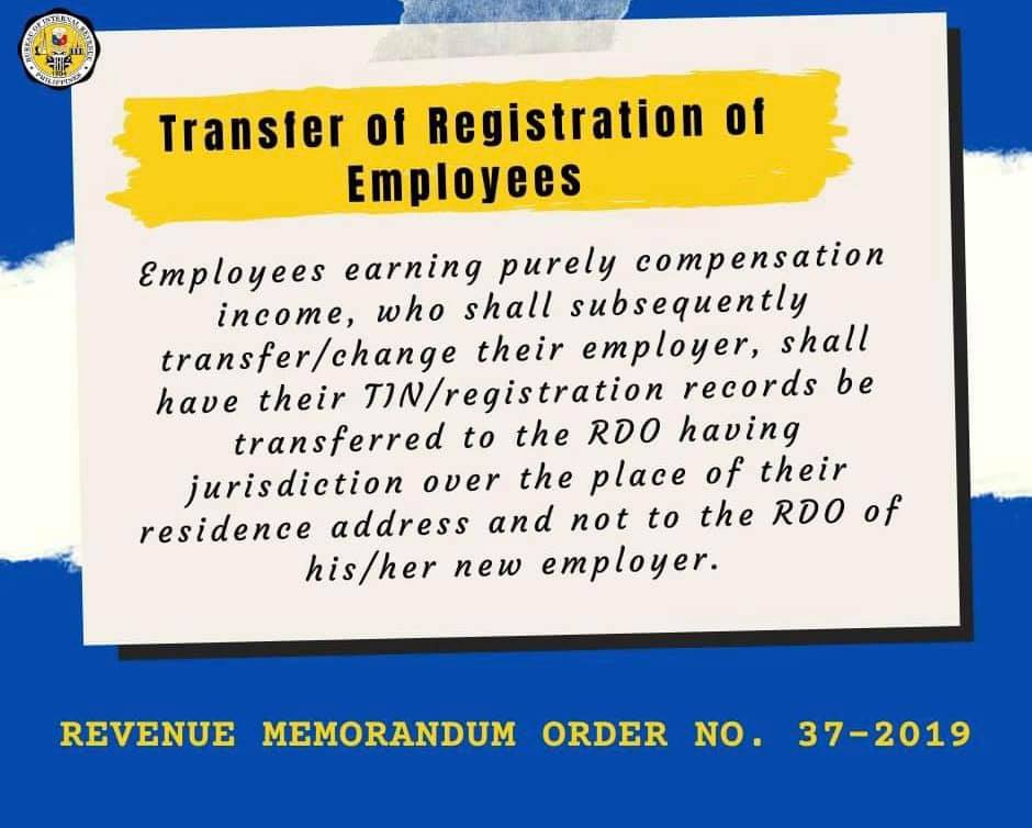 BIR Revenue District Office 044 - Taguig/Pateros - In case the employee ...